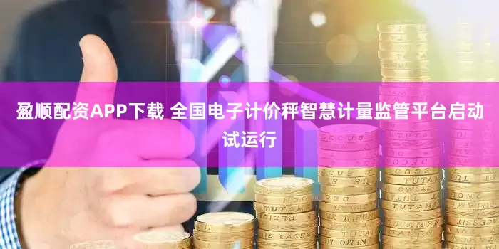 盈顺配资APP下载 全国电子计价秤智慧计量监管平台启动试运行